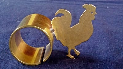 Portatovagliolo in ottone